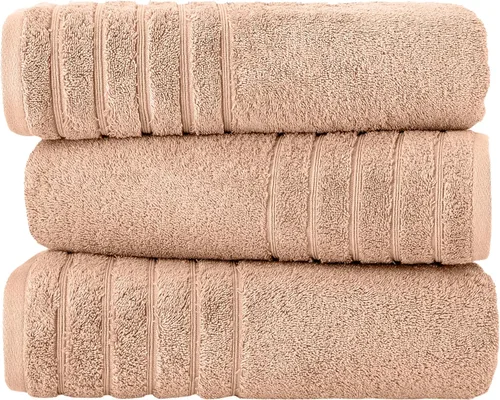Vista 22 de Towels Beyond - Juego de toallas de lujo de 4 piezas, fabricadas con 100% algodón turco, altamente absorbentes y cómodas, incluye 2 toallas de baño