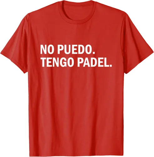 Vista 91 de Camiseta de jugador divertido No Puedo Tengo Padel Hobby