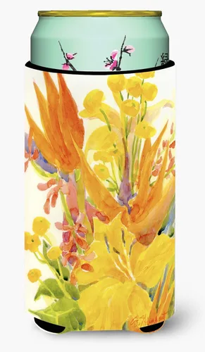 Vista 39 de Caroline's Treasures 6015LITERK Flower – Bird of Paradise Botella de vino Hugger Botella Enfriador de Frigorífico Hugger Funda Abrazadora Lavable a