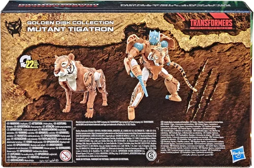 Vista 13 de Transformers Generations War for Cybertron Golden Disk Collection Capítulo 3, Mutant Tigatron, edades de 8 años en adelante, 7 pulgadas
