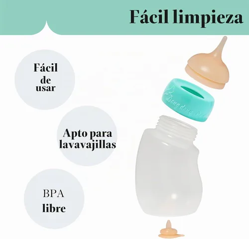 Vista 8 de Doggiema Botella de alimentación en ángulo para cachorros, pezón