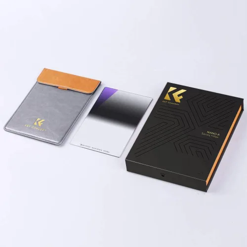 Vista 8 de K&F CONCEPT Filtro de densidad neutra graduada GND8 (3 topes) de 3.937 x 5.906 in con 28 recubrimientos multicapa compatible con soporte Cokin Z