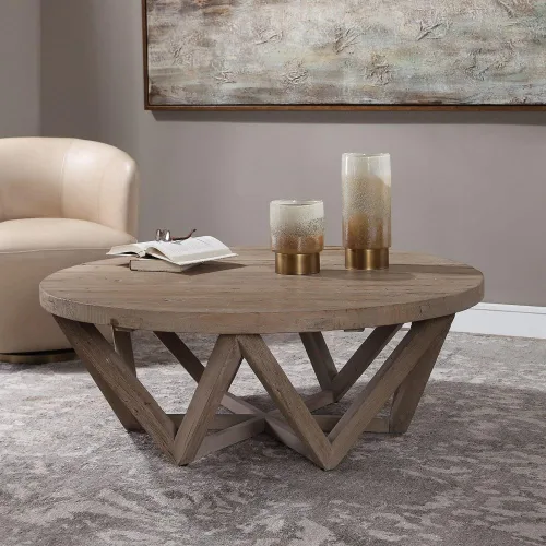 Vista 7 de Uttermost Kendry - Mesa de centro de 48 pulgadas
