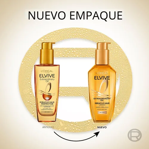 Vista 2 de L'Oreal Paris Elvive Aceite Nutritivo Extraordinario Para Todo Cabello 3.4 fl oz