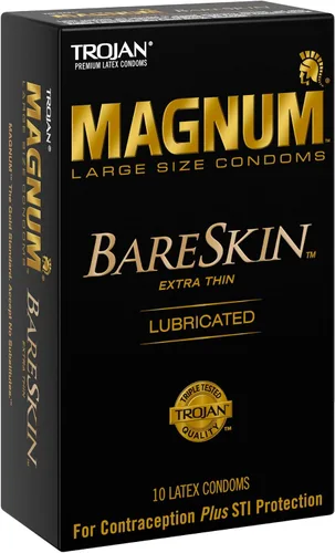 Vista 12 de Trojan Magnum Bareskin - Condones de tamaño grande, 10