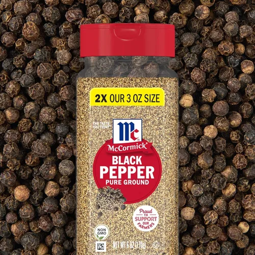 Vista 10 de McCormick Pimienta negra molida pura, 6 oz