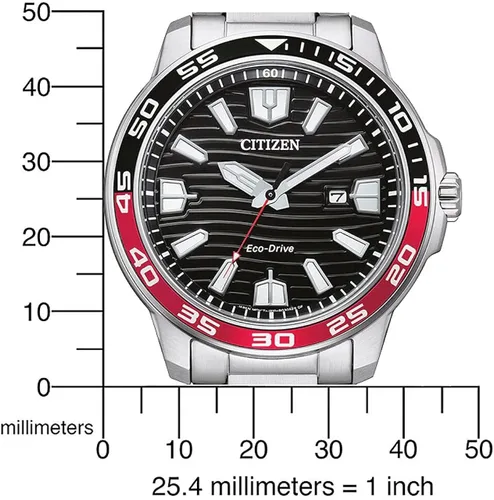Vista 4 de Citizen Mens Analogue Eco-Drive Watch with Stainless Steel Band