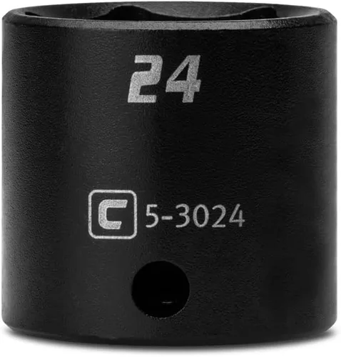 Vista 4 de Capri Tools Zócalo de impacto poco profundo de 0.236 in, accionamiento de 3/8 pulgadas, 6 puntos, métrico