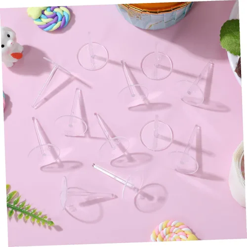 Vista 6 de Uñas de plástico para tartas de grado alimenticio, herramientas de fijación para hornear y decorar manualidades, organizador de puntas de tubería