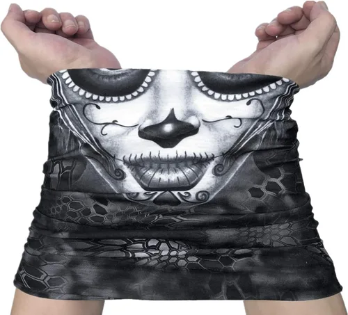 Vista 5 de Polaina de cuello sin costuras, bufanda, bandana y máscara facial