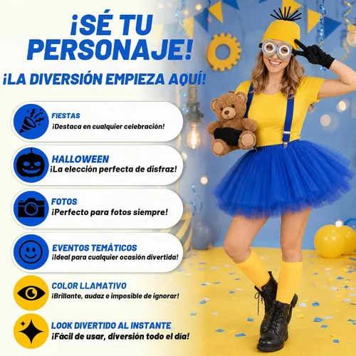 Vista 5 de LUYI 7 piezas de disfraces de Halloween para mujer, juego de accesorios