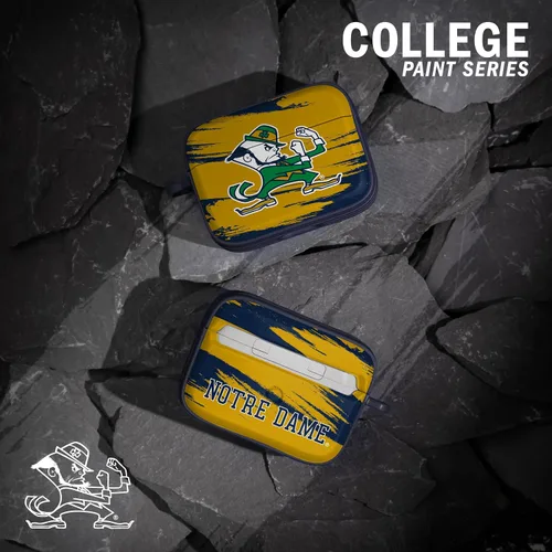 Vista 2 de Affinity Bands Notre Dame Fighting Irish HDX - Funda compatible con Apple AirPods Pro 1 y 2 (rayas de pintura)