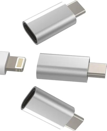 Vista 10 de zoyuzan Adaptador de cable de carga USB C macho a Lightning hembra, paquete de 3 unidades para iPhone compatible con Galaxy Note S10 S20 S21 S22 S23