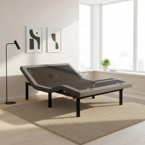 Vista 10 de Naomi Home Base de cama ajustable individual XL, metal, negro, 7 posiciones