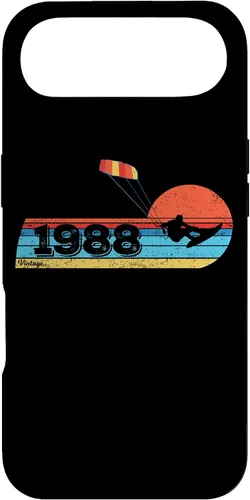Vista 27 de Kitesurfer Kitesurfing Birthday Vintage 1988 Born Kitesurf Case for iPhone 16