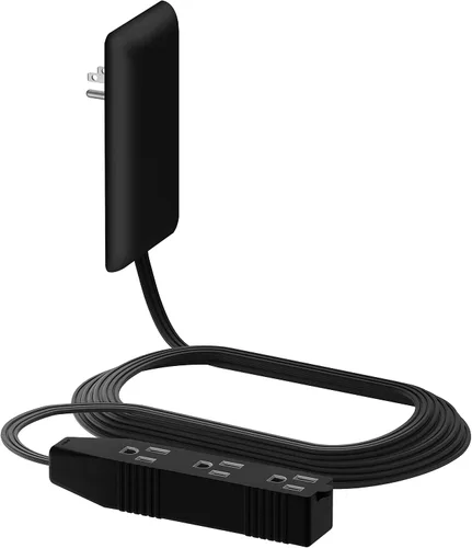 Vista 22 de LIDER LWE3-315-BK - Extensor de toma de corriente de cara plana con 3 receptáculos, enchufe de pared ultrafino, regleta de alimentación con cable