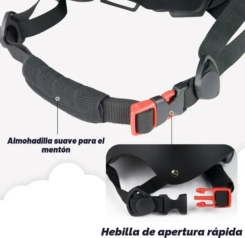 Vista 6 de Casco de bicicleta para niños, ajustable y para múltiples deportes, desde niños pequeños hasta jóvenes, 3 tallas Negro