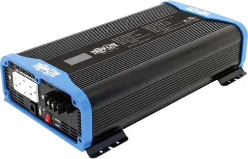 Vista 12 de Tripp Lite Inversor de corriente compacto de onda sinusoidal pura de 300 W, 2 tomas, 1 puerto de carga USB + 1 USB-C, soportes de montaje incluidos