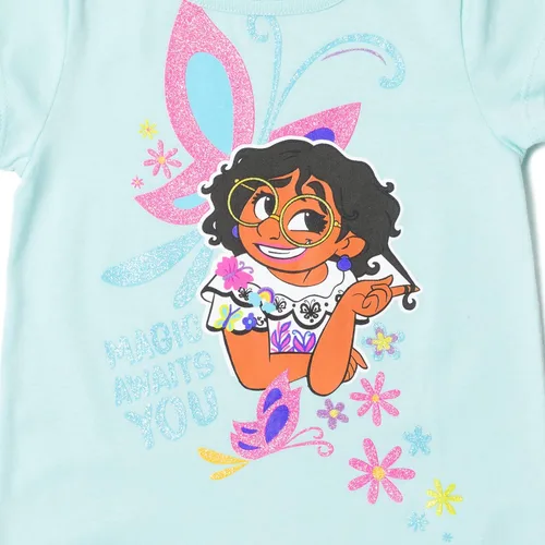 Vista 4 de Disney Classics - Paquete de 2 camisetas sin botones para niñas pequeñas y grandes (2T - 18-20)