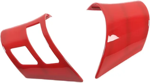 Vista 7 de Lcojicep Marco de botón de dirección de automóvil compatible con Corvette C6 Z06 ZR1 2005-2013 Marco de botón de automóvil ABS borde interior grano