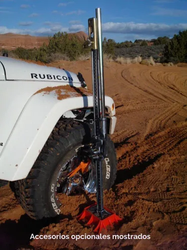 Vista 3 de Gato Hi-Lift Gato de acero fundido negro y acero Hi-Lift