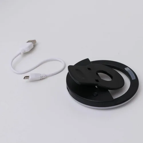 Vista 4 de Hemobllo Anillo para selfie, anillo para selfie, círculo, videoconferencia, clip, recargable, 3 modos, cámara para maquillaje, fotografía, teléfono