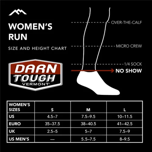 Vista 3 de Darn Tough Vermont Calcetines ligeros para correr Element No Show Tab para mujer (estilo 1112)