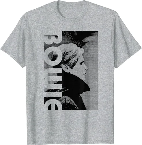 Vista 8 de David Bowie - Camiseta de perfil bajo, Gris Gris Oscuro