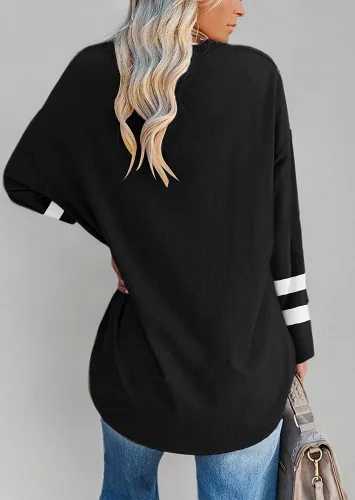 Vista 83 de Fisoew Camisetas de manga larga para mujer, holgadas, casuales, con cuello redondo, blusa suave