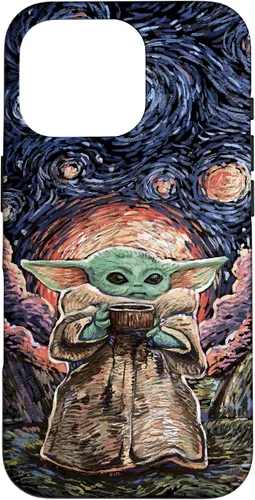 Vista 20 de Star Wars: The Mandalorian The Child Starry Night Style - Carcasa para iPhone 17