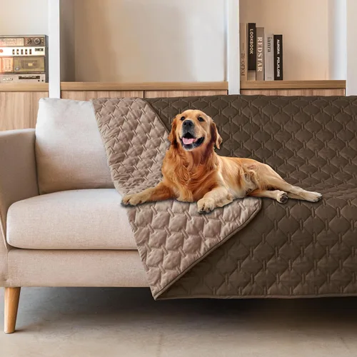 Vista 127 de gogobunny Manta para mascotas 3 veces más resistente, impermeable y a prueba de arañazos; protector de muebles reversible para perros y gatos, funda
