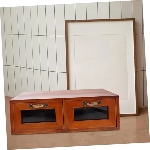Vista 8 de BESTOYARD Caja de almacenamiento de escritorio, soporte para monitor, estante de almacenamiento, cajones de almacenamiento, soportes de estantería