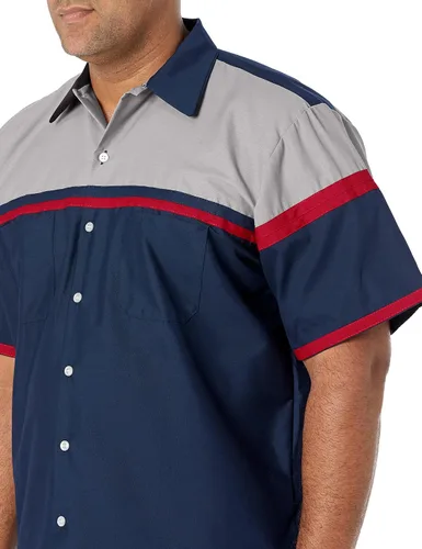 Vista 4 de Red Kap Camisa de trabajo de manga corta Performance Tech para hombre