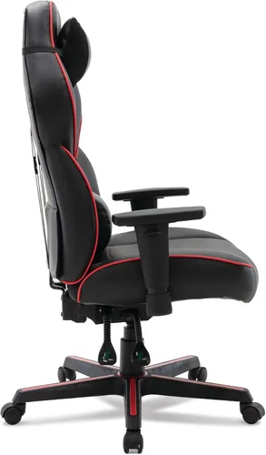 Vista 2 de Alera BT-51593RED Silla ergonómica para juegos de 15.91 pulgadas a 19.8 pulgadas de altura del asiento, estilo carreras, color negro/rojo