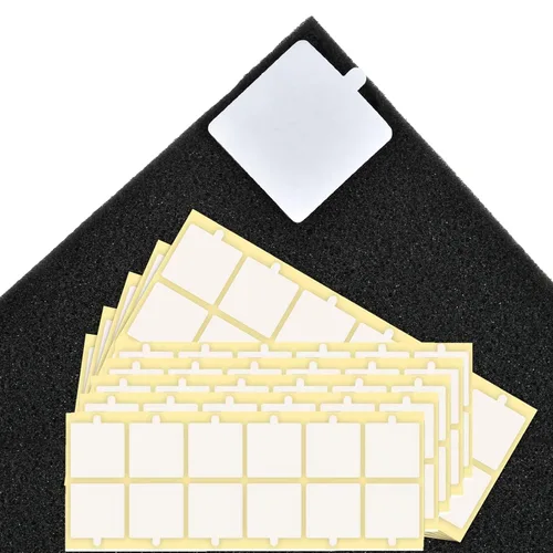 Vista 7 de 120Pcs de cinta de doble cara para paneles de espuma acústica, cinta de montaje extraíble para pared con fuerte adhesivo, protección contra el 120
