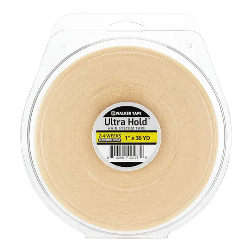 Vista 11 de Walker Tape Rollo de cinta Ultra Hold de 1/2 x 12 yardas para instalaciones de pelucas, sistemas de encaje, aplicaciones de tupé, preparación