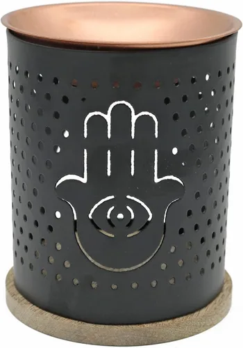 Vista 8 de SOUL STICKS Quemador de aceite de metal, lámpara de fragancia y aroma, quemador de aceite esencial, lámpara de aromaterapia, difusor de aceite 7