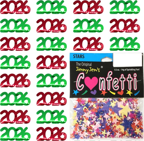 Vista 11 de Confetti Year 2023 Blue Royal, Orange Combo - 2 bolsas de media onza (1 oz)
