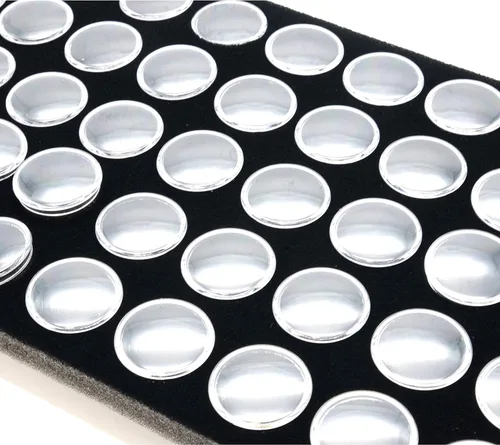 Vista 2 de FindingKing La bandeja negra de la joyería del tarro de la gema inserta la unidad de piezas del reloj
