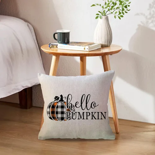 Vista 3 de ULOVE LOVE YOURSELF Hello Fall - Juego de 2 fundas de almohada decorativas de 18 x 18 pulgadas para sofá, sofá, sofá, porche