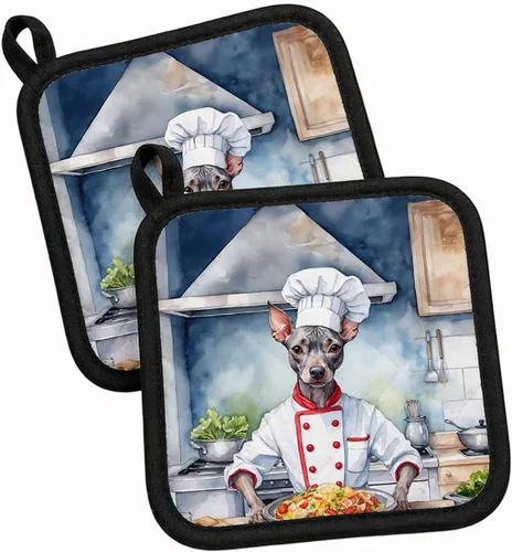 Vista 47 de Caroline's Treasures Coton de Tulear El Chef Par de Agarraderas de Ollas de Cocina Resistentes al Calor Juegos de Agarraderas de Ollas Almohadillas