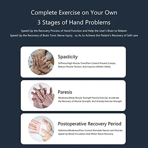 Vista 2 de Rehabilitation Robot Gloves Help Patient with Hand Dysfunction Finger Orthosis Functional Hand Splint Hemiplegia Rehabilitation Training Equipment