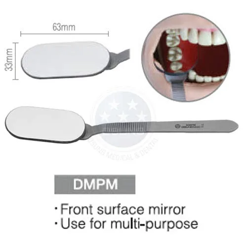 Vista 6 de Espejos de superficie frontal de boca de gran tamaño dental, 2 estilos