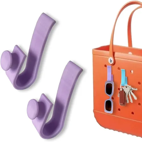 Vista 8 de Ganchos para bolsas Bogg, portavasos y lentes de sol, compatible con bolsa de mano y bolsa Bogg (azul oscuro)