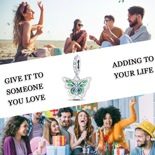 Vista 29 de LNQOBU Happy Life - Colgante para pulseras de abalorios, plata de ley 925 para mujer (con un espaciador de cuentas)