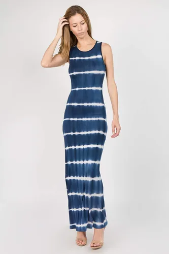 Vista 2 de YELETE Vestido maxi sin mangas con cuello redondo para mujer