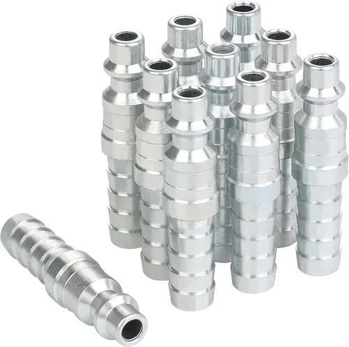 Vista 7 de Accesorios de manguera de aire de 1/4, acoplador industrial tipo M, tamaño de flujo de 1/4 pulgada, tamaño de rosca hembra de 1/4 pulgada