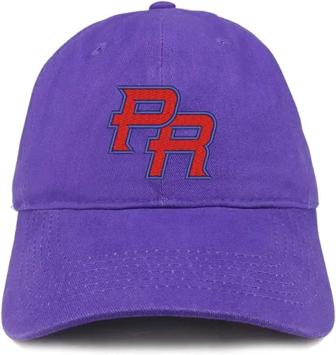Vista 10 de Trendy Apparel Shop Gorra 100% algodón cepillado bordada con corona suave de Puerto Rico PR Negro