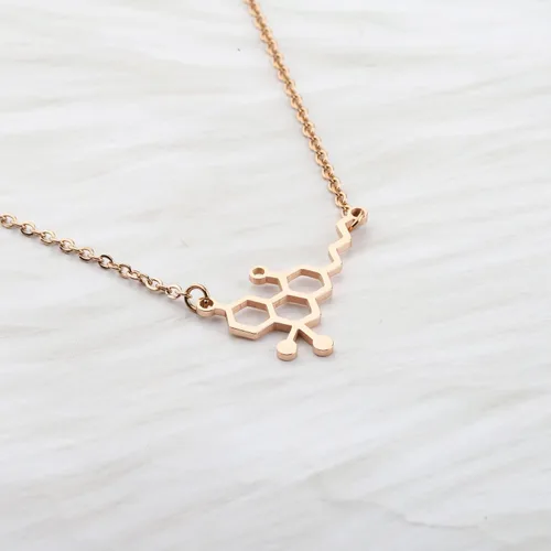Vista 4 de TGBJE THC Molecule Collar CBD Collar Pot Lovers Gift Cannabis 420 Science Chemistry