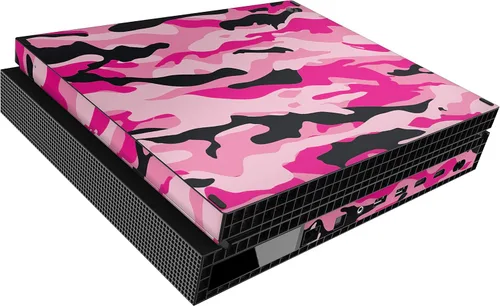 Vista 3 de giZmoZ n gadgetZ Pink CAMO Skins para consola Xbox One X XBX Vinal Sticker + 2 controladores